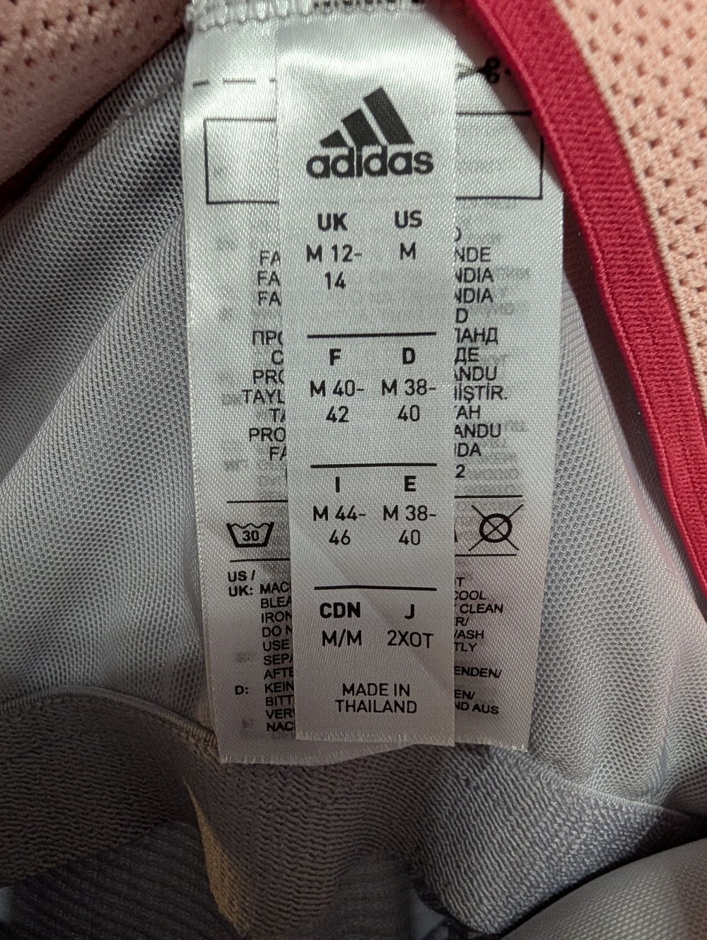 Adidas Tennis Dress M Gray Pink Pleated Athletic Tenniscore Activewear - READ - Picture 4 of 10